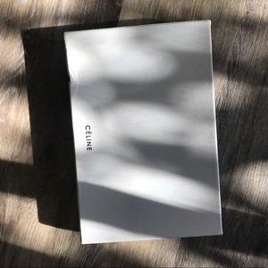 Celine Diamond clutch white leather & beige suede